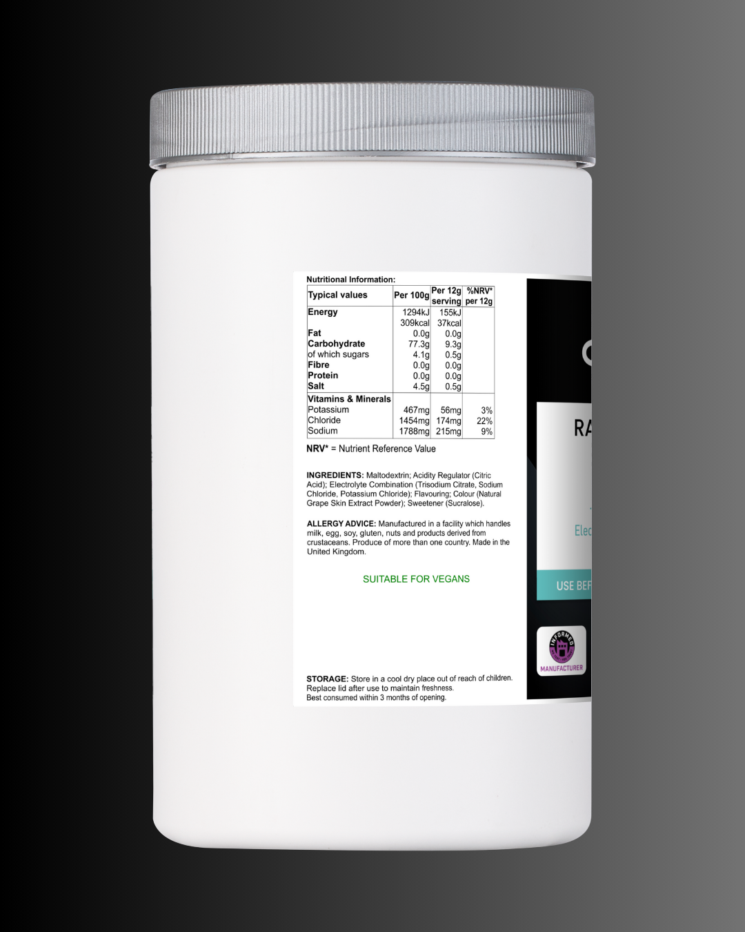 Rapid Hydration Electrolyte Blend