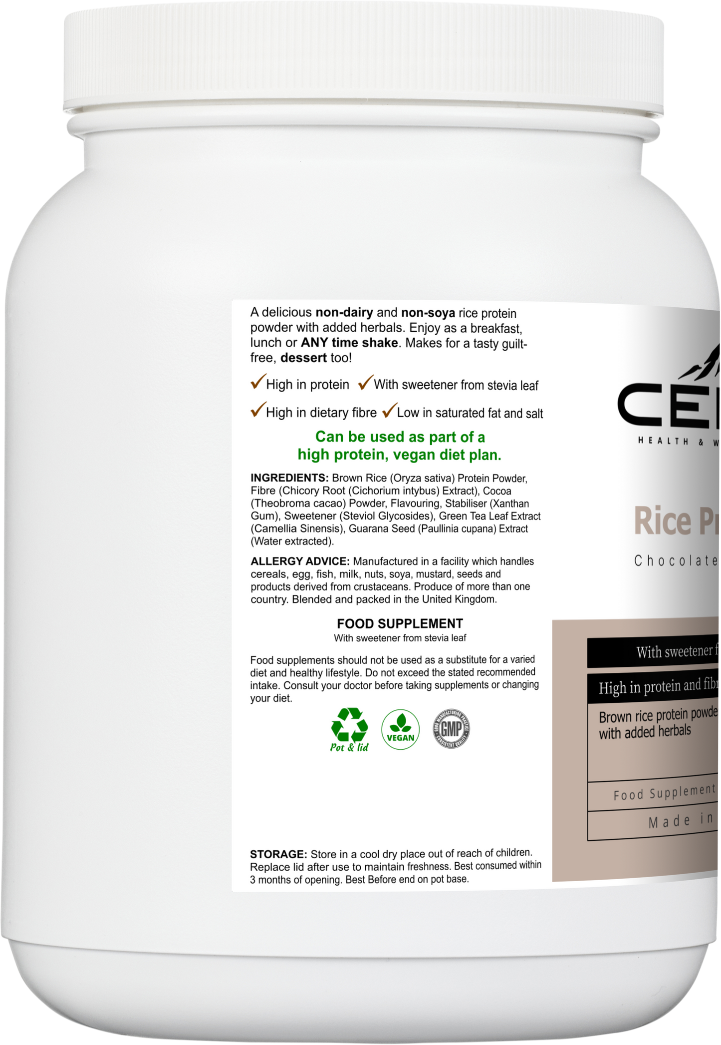 Rice protein (Chocolate Flavour)